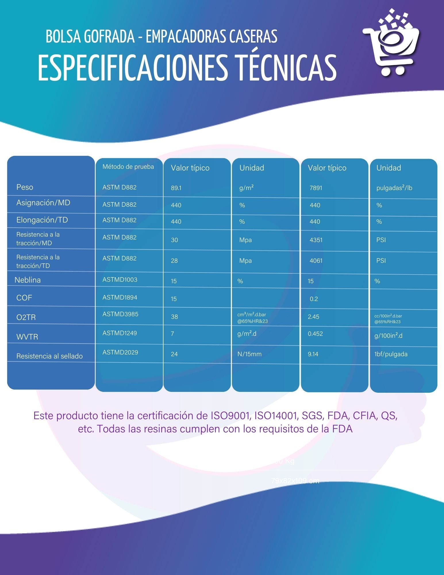 Bolsa gofrada para empacadora casera - Imagen 3
