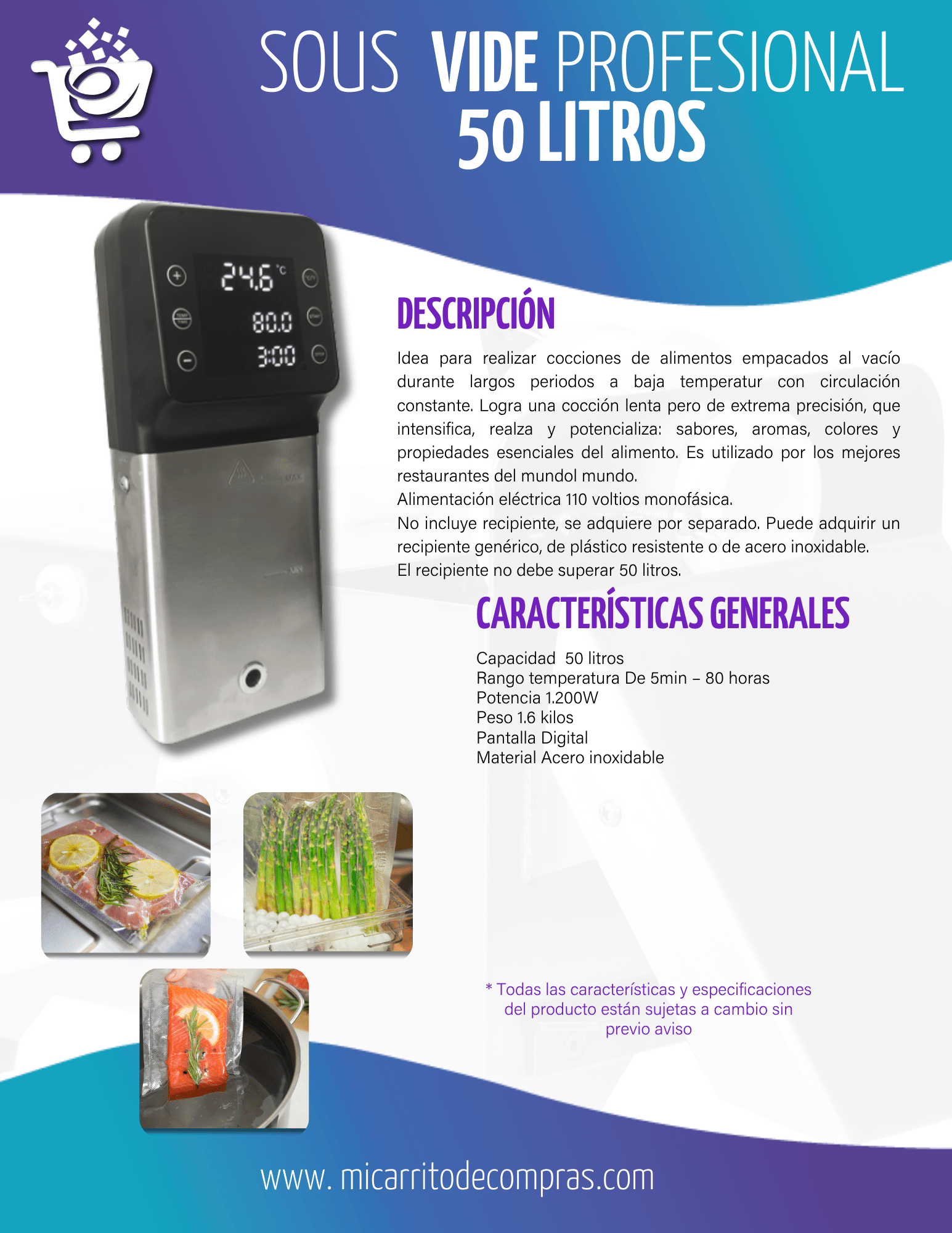 Sous Vide 50 Litros - Imagen 2